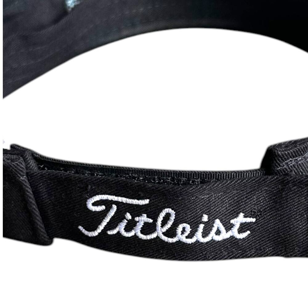 Titleist FootJoy Golf Visor OSFA Teal Black White Paisley Medallion Print - Picture 4 of 7